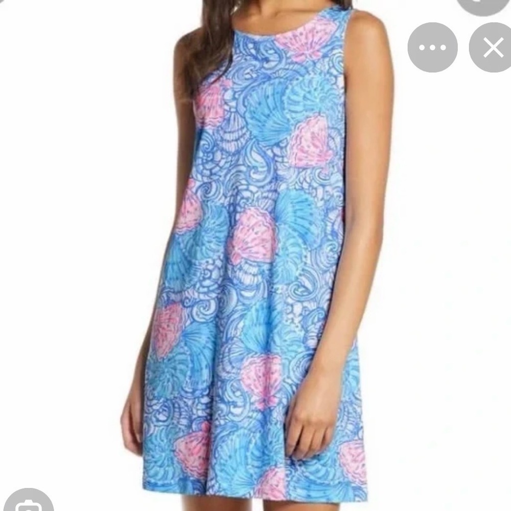 NWT Lilly Pulitzer XL Blue Haven Raising Shell Kristen Dress